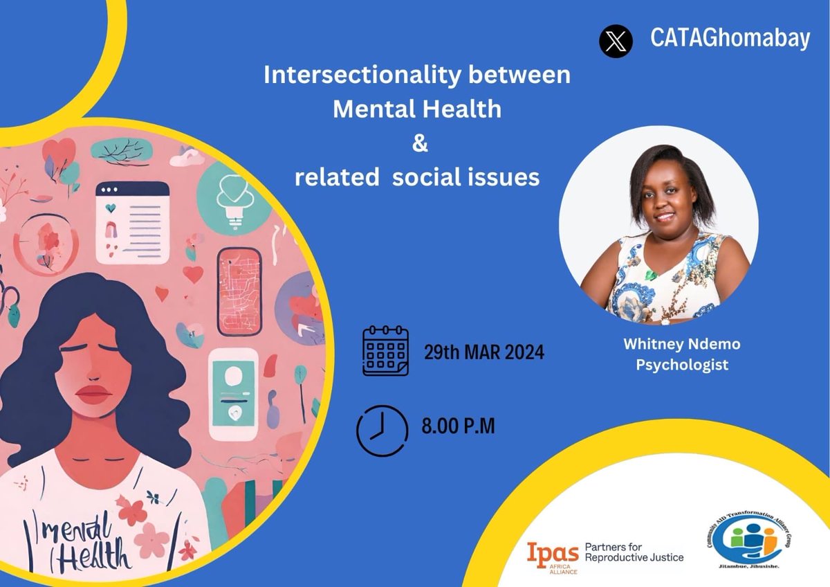 Tonight @8pm we will be hosting this exciting space, as we dive in matters Mental Health and related Social issues. Please join us ⁦@IpasOrg⁩ ⁦@BasraHassan8⁩