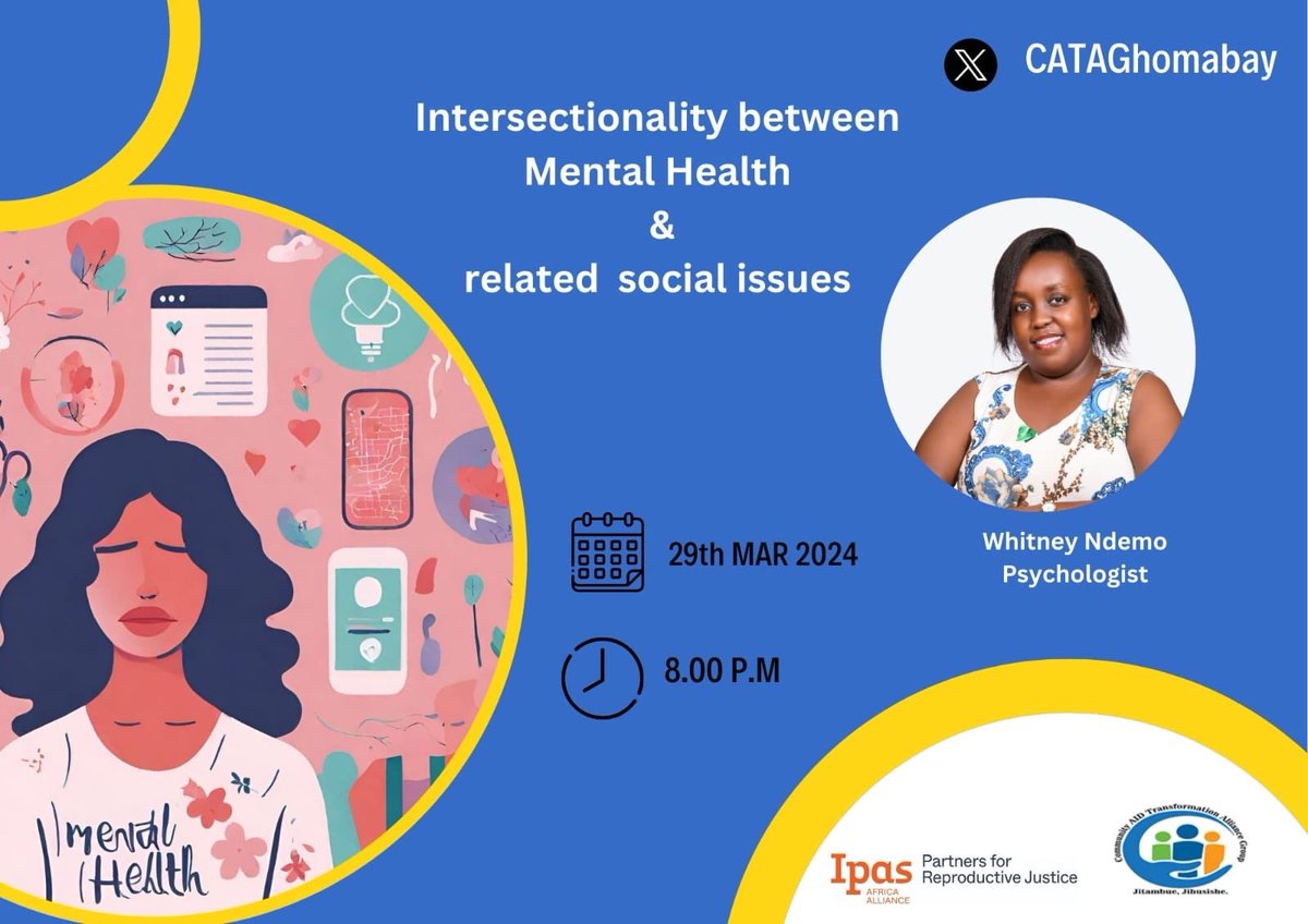 Tonight <a href="/8pm/">8pm</a> we will be hosting this exciting space, as we dive in matters Mental Health and related Social issues. Please join us ⁦<a href="/IpasOrg/">Ipas</a>⁩ ⁦<a href="/BasraHassan8/">Basra💖</a>⁩