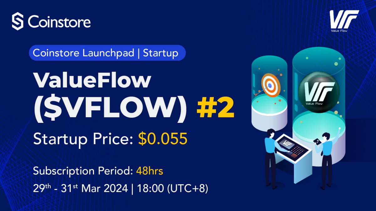 dsign_mama's tweet photo. 🚀 Don't miss out on the opportunity to participate in ValueFlow ($VFLOW) 2nd round on Coinstore Startup's #WhitelistModel. Subscribe from March 29th to March 31st, 2024 (UTC+8) and be part of the action! #Crypto #Launchpad #VFLOW #whitelist #coinstore @coinstoreExc https://t.co/dHfNyQvvJL
