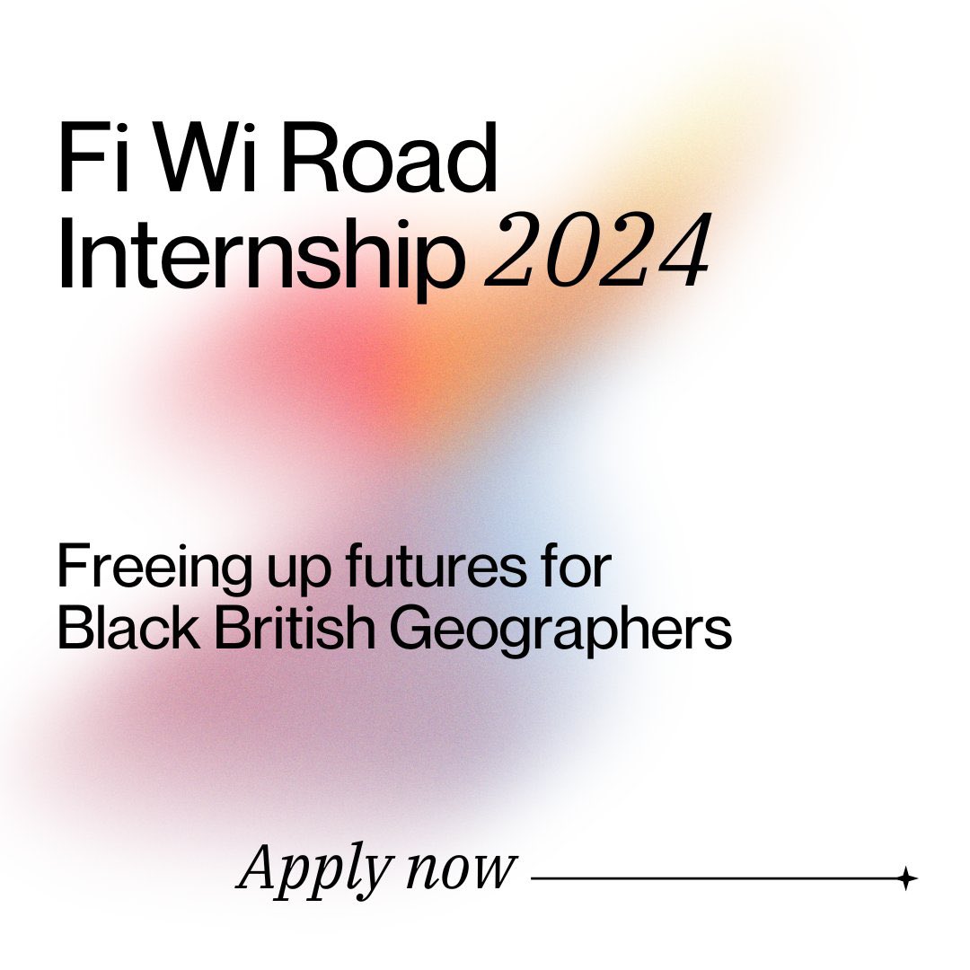 📢 Calling all undergraduate and postgraduate geographers Applications for the Fi Wi Road Internship, funded by @RGS_IBG & @BSG_Geomorph are open! Find out more and apply: fiwiroad.co.uk/take-part?fbcl…