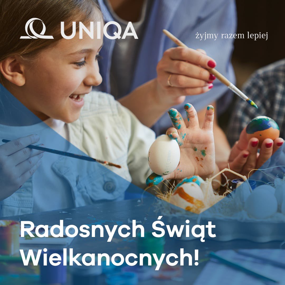 Z okazji Świąt Wielkanocnych składamy Wam najserdeczniejsze życzenia spokoju, nadziei i radości w gronie najbliższych osób. Niech ten czas będzie wolny od codziennych trosk, za to pełen rodzinnej atmosfery i odpoczynku 🐤

Wszystkiego dobrego życzy zespół #UNIQAPolska 💙