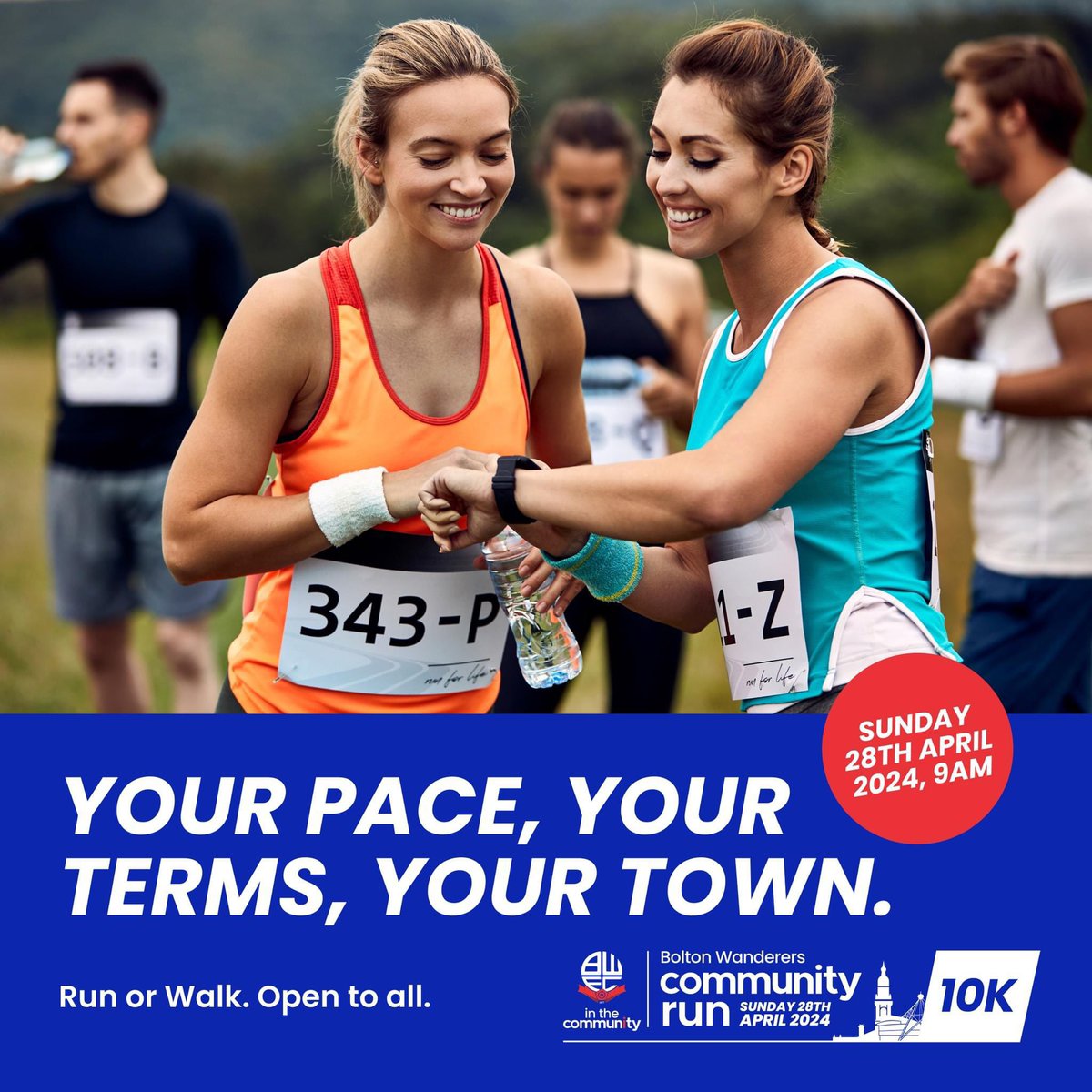 FAO @boltonnhsft colleagues who have registered to run the #BoltonCommunity10k in aid of Our Bolton NHS Charity. Please remember to enter the event separately via the booking link below and use your charity promo code. The booking system closes at 23.59 on 31/3 so don’t delay! 💙