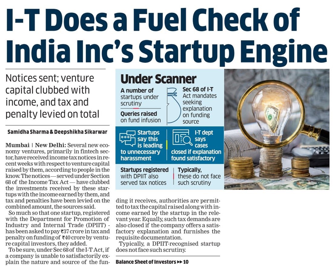 amitranjan's tweet image. High time India implemented a defacto, functional system of accredited investors (for private mkt investing).

Startups being asked to submit ITR, BS, P&amp;amp;L etc of their seed investors is just atrocious! This is a serious impediment to #EODB. 

More broadly, the tax law should have…