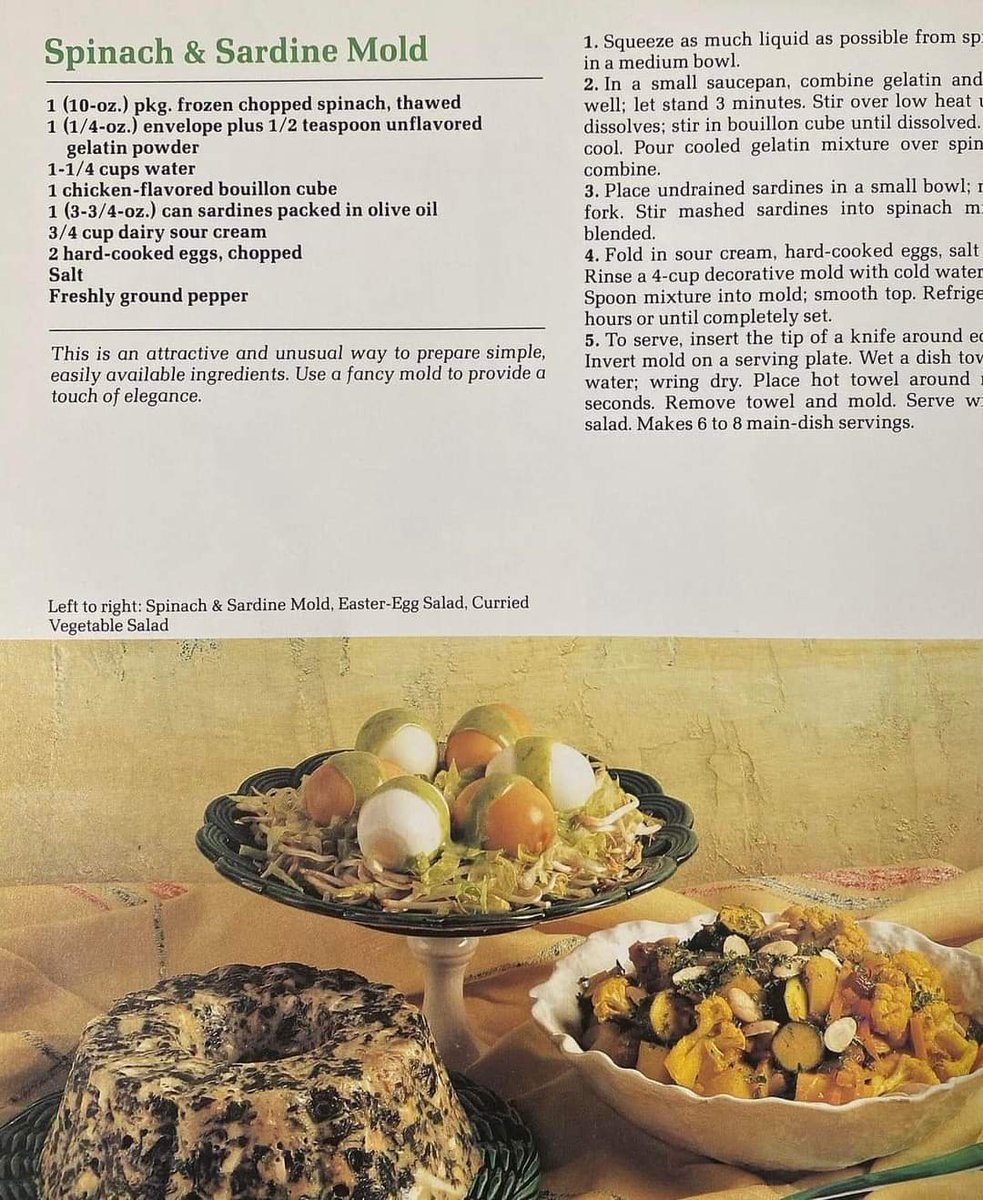 Everything about this #VintageRecipe page is 🤢