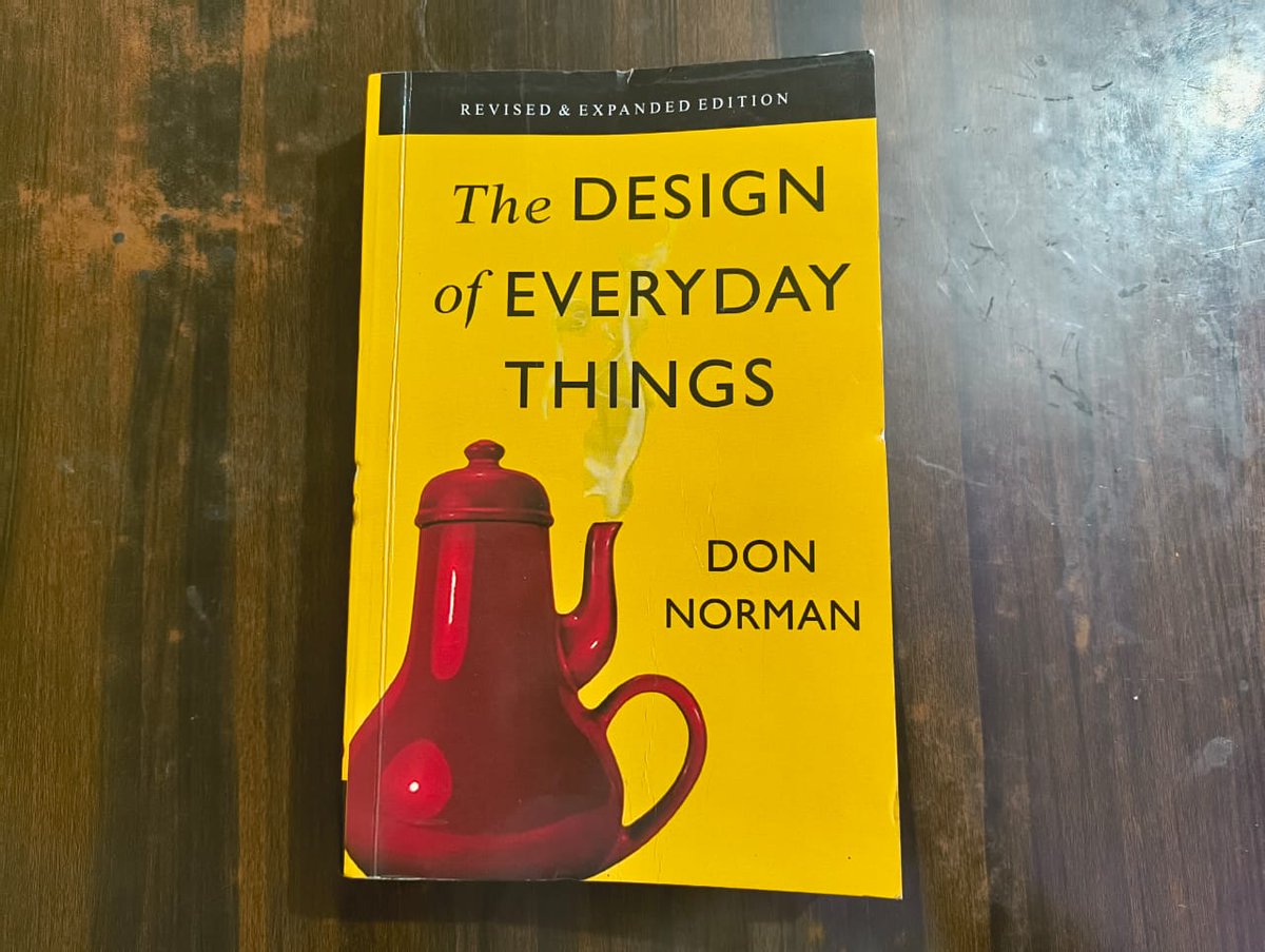 Just started reading 'The Design of Everyday Things' - a book highly recommended by many designers. 
Wish me luck on finishing it! #Design #Reading #donnorman #uxdesign #productdesign