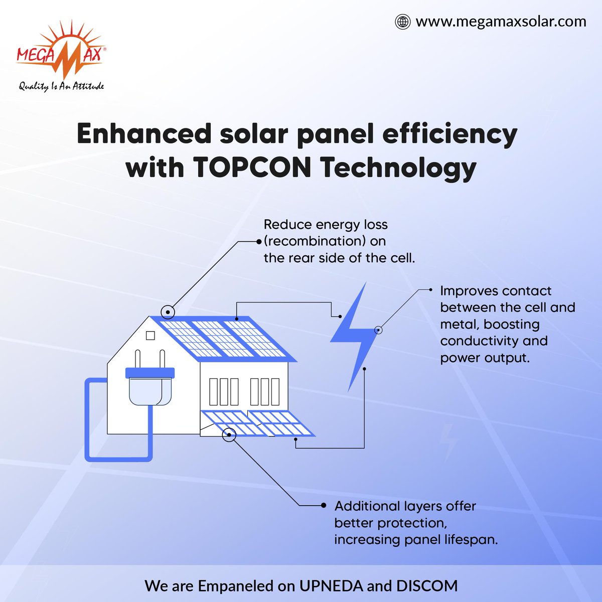 Megamaxsolar's tweet image. Upgrade your solar with TOPCon technology. It&apos;s more efficient, more powerful, and built to last

megamaxsolar.com

#solarservices #megamaxsolar #topcontechnology #solarsolutions #solarpower