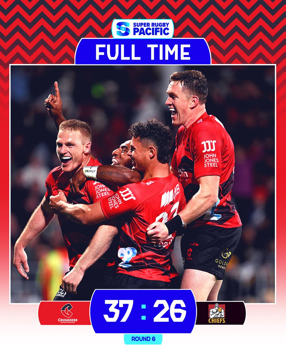 They've done it! 🤩 First win of the season for the @crusadersrugby, and where better than in front of a home crowd 👏 #SuperRugbyPacific #CRUvCHI