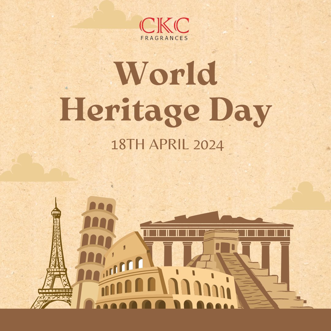 Today, as we celebrate World Heritage Day, let's reflect on the richness of our cultural and natural heritage. Happy World Heritage Day!
#WorldHeritageDay #CulturalHeritage #NaturalHeritage #Preservation #Celebration #Culture #History #Conservation #RishabhCKothari #ckcfragrances