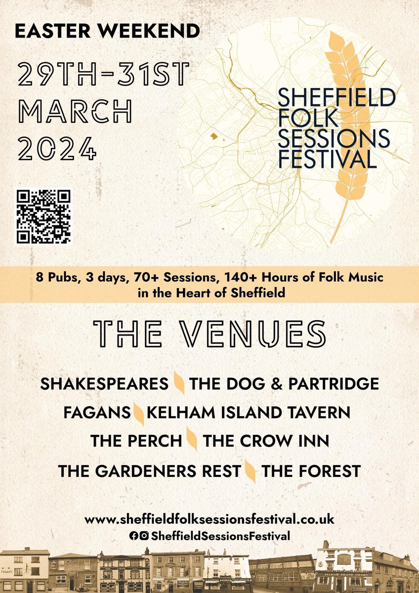 Set to be an incredible weekend of folk music across 8 fantastic pubs in Sheffield!