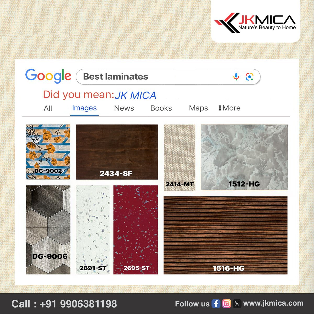 Discover the beauty of JK Mica's best laminates! Elevate your space with unmatched quality and style. Transform your home into a masterpiece with JK Mica today!
#JKMica #BestLaminates #HomeTransformation #LuxuryDesign #kitchen #LaminateLuxury #DurabilityMeetsBeauty #laminate