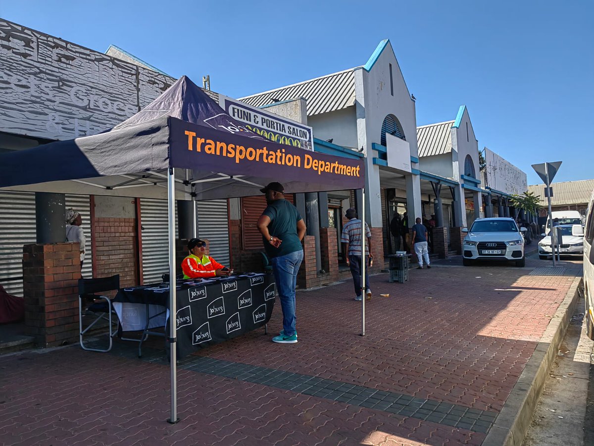 Easter Campaign at Rooderpoort long distance public transport facility. We encourage drivers to check their vehicles before they emback on their journey.#ArriveAlive #Joburgworks#SaferJoburg