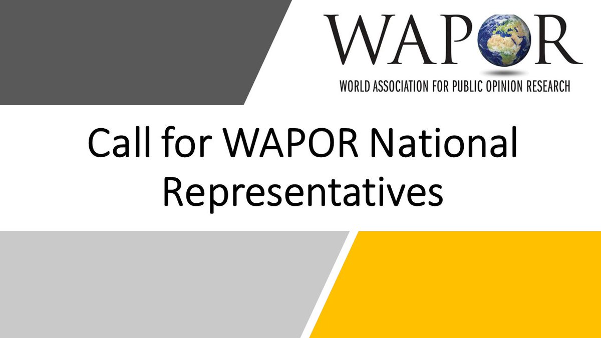 Call for WAPOR National Representatives 2024 - mailchi.mp/wapor/call-for…