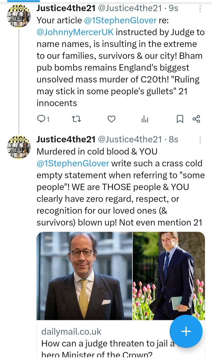 Justice4the21 (@justice4the21) on Twitter photo Diabolical journalism <a href="/MailOnline/">Mail Online</a> <a href="/DailyMail/">Daily Mail</a> Imagine if families of Boston bombing or 9/11 were dismissed with such irrelevance & referred to as "some people", there'd be Outrage! Cheap & crass articles could only be written by a specimen who's Never suffered such an atrocity Diabolical journalism <a href="/MailOnline/">Mail Online</a> <a href="/DailyMail/">Daily Mail</a> Imagine if families of Boston bombing or 9/11 were dismissed with such irrelevance & referred to as "some people", there'd be Outrage! Cheap & crass articles could only be written by a specimen who's Never suffered such an atrocity