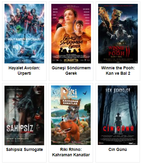 29 Mart haftası vizyona hangi filmler giriyor? #seanslar populersinema.com/vizyon