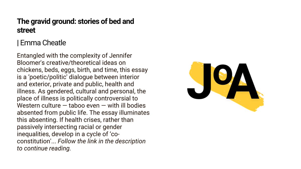 The Journal of Architecture tweet media