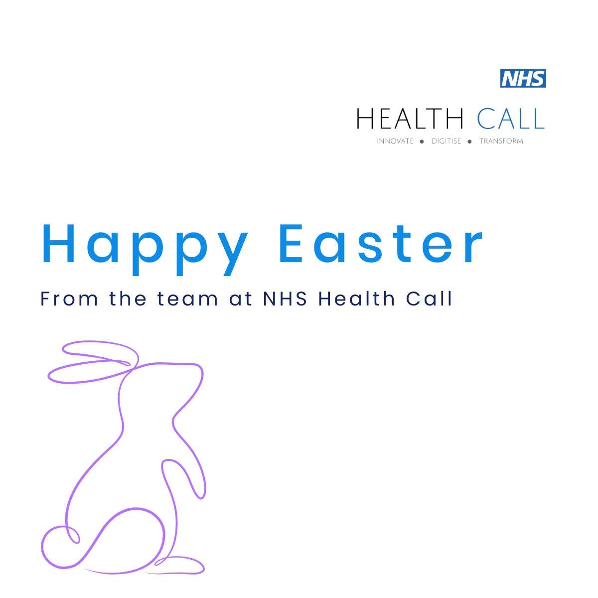 Happy Easter from the team at NHS Health Call! 🐰 Wishing you a wonderful break! 🐣 Huge thank you to those who are working through the long weekend, keeping essential services running smoothly. 💙 #HappyEaster #NHSHeroes