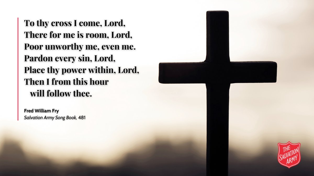 Come to the cross today and experience the love of Jesus. Colonel Peter Forrest shares a Good Friday Bible message in today’s special episode of our Sunday Worship podcast, followed by a recording of the ISS singing ‘To Thy Cross I Come, Lord’: bit.ly/49f2xwQ