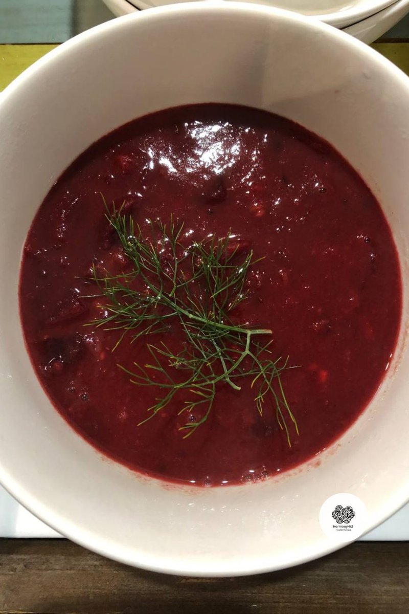Beetroot soup has remarkable effects on your cardiovascular health. The high nitrate content of beets is converted into nitric oxide in the body, which helps in dilating blood vessels, thereby improving blood flow and reducing blood pressure. #vegan