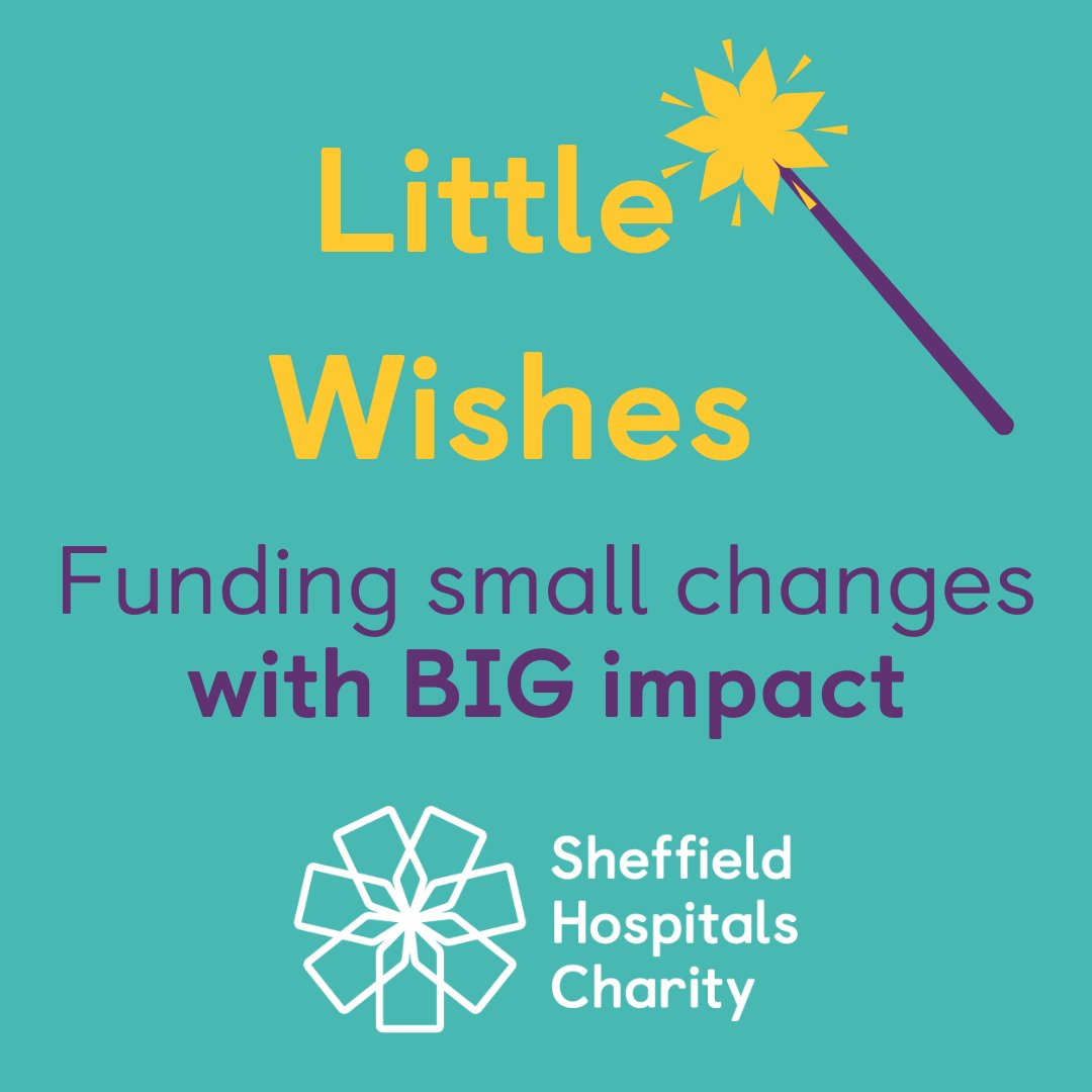 🌟 Introducing our Little Wishes fund 🌟 Through the fund we'll be allocating £50,000 each year to applications from staff at @sheffieldhosp and @SHSCFT to enhance patient care and support the health and wellbeing of colleagues 💙 Find out more: sheffieldhospitalscharity.org.uk/little-wishes-…