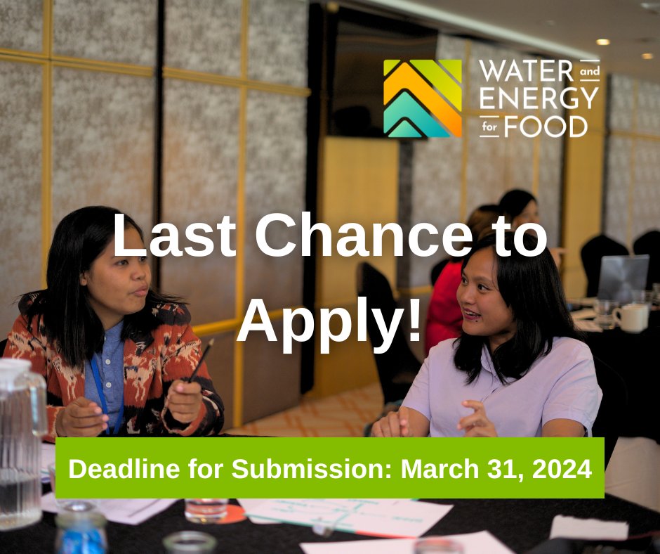 Hurry, last call! Submit your concept note for the SSEA open call for innovations by March 31.  Apply now: we4f.org/apply-ssea