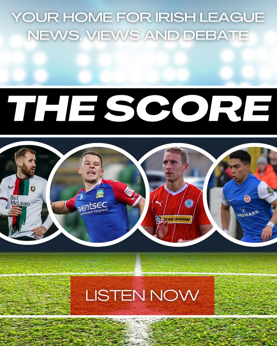 The Score (@thescoreni) on Twitter photo We build-up to both Irish Cup semi-finals with Niall McGinn, Kyle McClean, Jonny Addis and Jaziel Orozco.
๐ข Will Glens be different under Devine?
๐ต Kyle McClean the striker ๐
๐ด Would Addis take a pen?
๐ด Orozco out to beat dad's medal haul
Listen: podcasters.spotify.com/pod/show/thescโฆ We build-up to both Irish Cup semi-finals with Niall McGinn, Kyle McClean, Jonny Addis and Jaziel Orozco.
๐ข Will Glens be different under Devine?
๐ต Kyle McClean the striker ๐
๐ด Would Addis take a pen?
๐ด Orozco out to beat dad's medal haul
Listen: podcasters.spotify.com/pod/show/thescโฆ