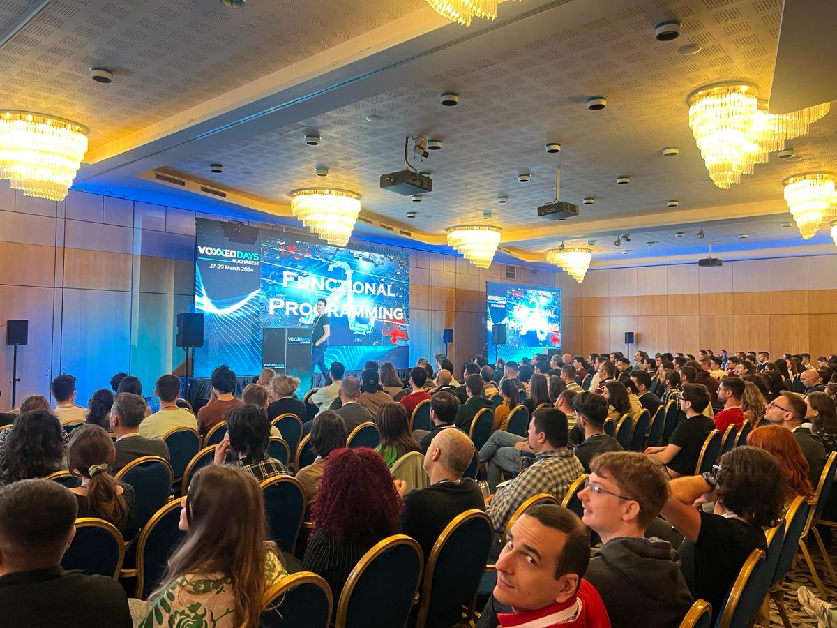VoxxedBucharest's tweet image. Welcome to @VictorRentea, delivering an insightful keynote at the seventh edition of @VoxxedBucharest 2024 #conference!

#itisfun #vdbuh24 #conference