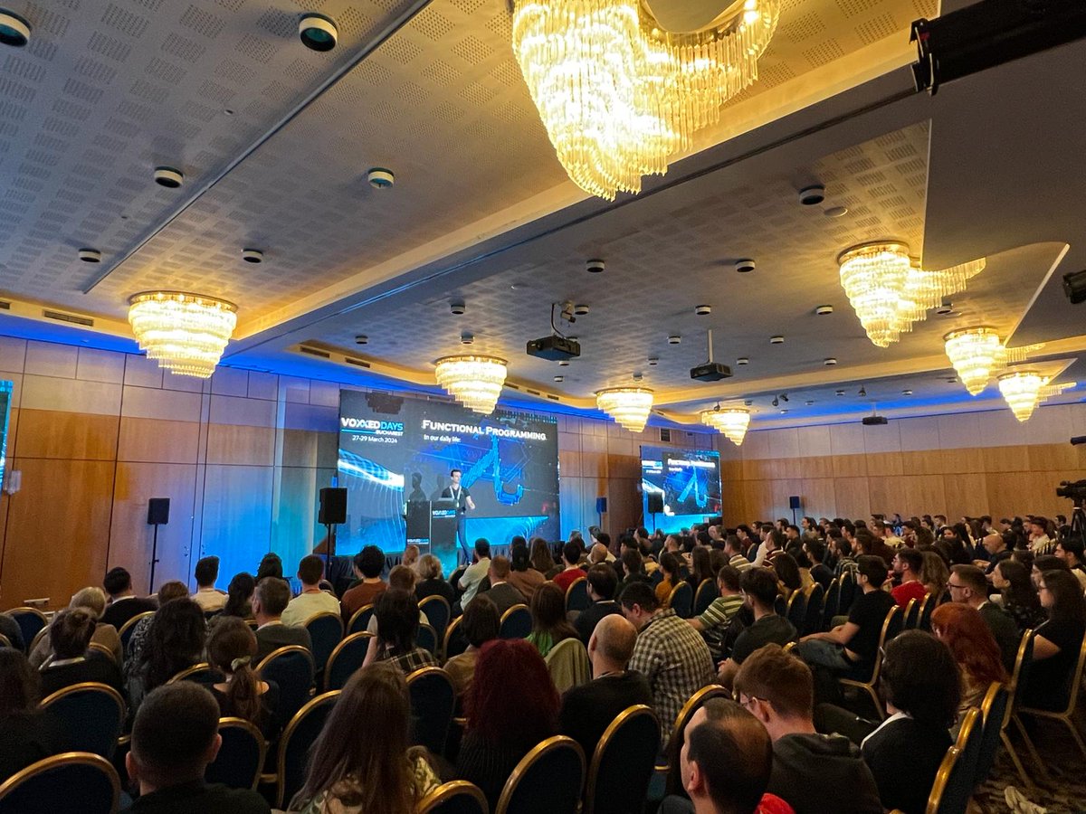 VoxxedBucharest's tweet image. Welcome to @VictorRentea, delivering an insightful keynote at the seventh edition of @VoxxedBucharest 2024 #conference!

#itisfun #vdbuh24 #conference