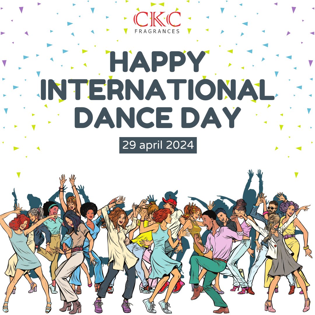 Let's celebrate the rhythm of life on International Dance Day! Dance is the hidden language of the soul, expressing what words cannot.
#InternationalDanceDay #DanceIsLife #CelebrateDance #DanceWithJoy #MoveAndGroove #LoveToDance #DanceForever #RishabhCKothari #ckcfragrances