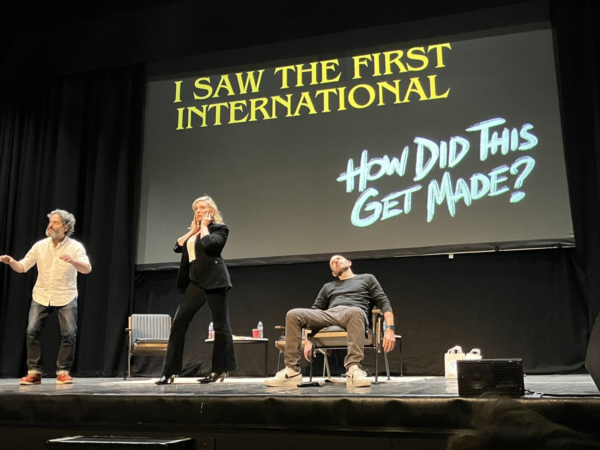 9 years of haranguing finally paid off - and it was everything we could hope for and more: a ridiculous Statham flick, a glorious venue with 3 (three) levels of balcony monsters… Thanks for an amazing evening & come back soon! @HDTGM @paulscheer @MsJuneDiane #Mantzoukas #HDTGM