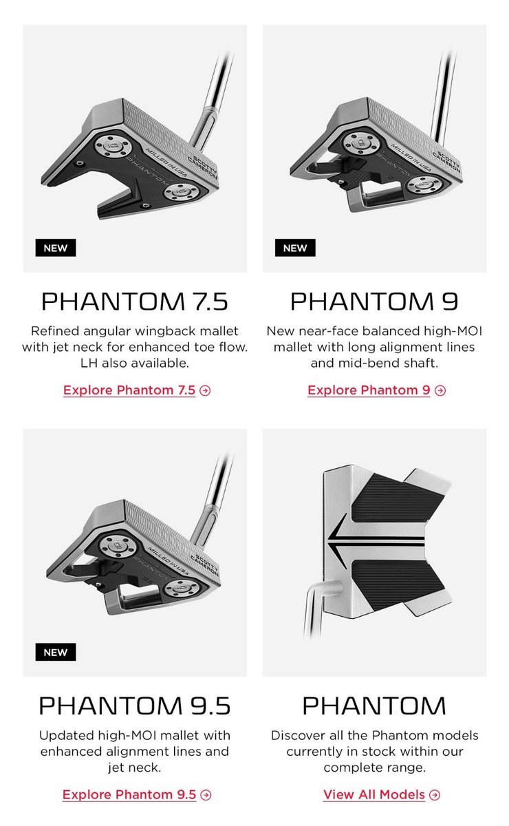 🔥🚨🔥🚨🔥🚨🔥🚨🔥🚨🔥🚨New @ScottyCameron Phantom range is now available here @WragBarnProShop 7 Models see the pics below and which one would you put in the bag?? 
🤤🤤
#scottycameron #phantom #titleist #golfputters #golfclubs #brumhour #wiltshour #witlshiregolf @ben_fisher01