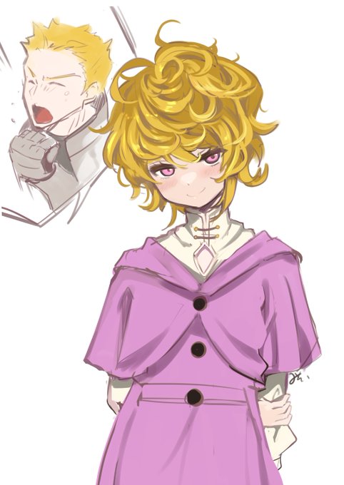 「blonde hair curly hair」 illustration images(Latest)