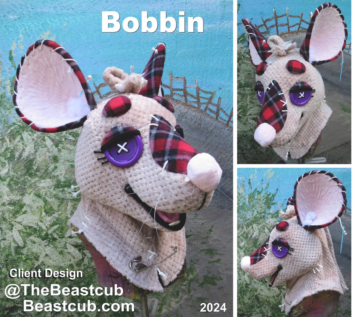 TheBeastcub's tweet photo. With this one I was encouraged to use a little bit of artistic freedom "so long as you squint at it and can still tell it's my character" so here is my interpretation of Bobbin the toy mouse :) https://t.co/0n2MiegiCA