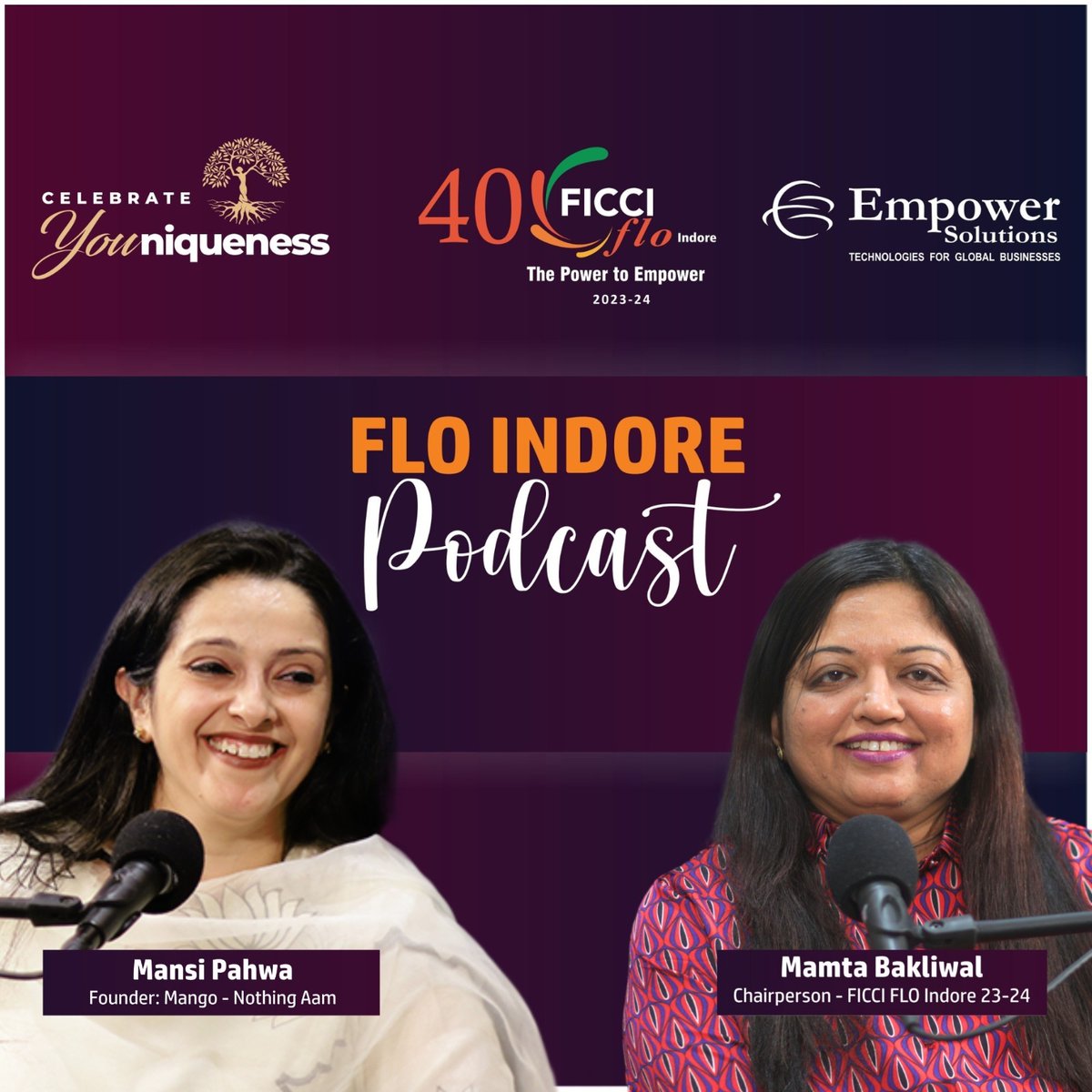 Let's celebrate FLOpreneurs Youniqness! With our 1st ever FLO Indore Podcast, where we dive into captivating conversations Ms. Mansi Pahwa , Founder of "Mango - Nothing Aam" a marketing solutions agency.
Youtube: YouTube.openinapp.co/FLOPodcast-Ep-3
Spotify: spotify.openinapp.link/FLOPodcast-Ep-3