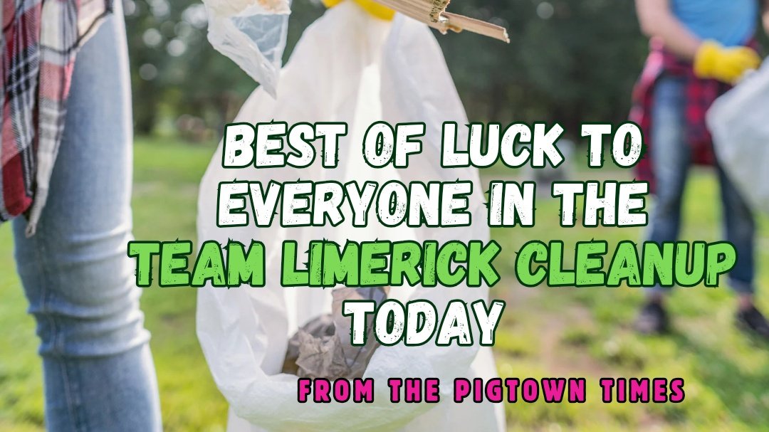 Best of luck to everyone taking part in the @TLC_Limerick today in communities across Limerick City and County #limerick #TeamLimerickCleanup #TLC9