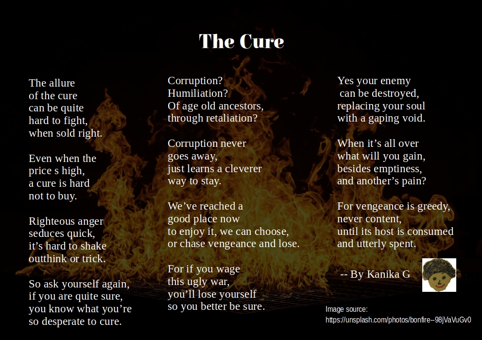 kanikag.com/women-poetry-t…

When the cure is worse than the disease ...

#poem #poetry #social #values @thetinaedit @Anupama_Dalmia @sandhyarl @womensweb