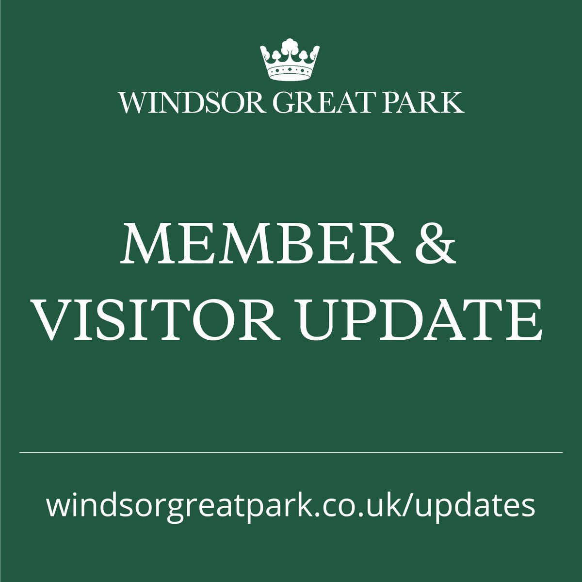 We are delighted to advise that all facilities at Windsor Great Park are open. From the team at Windsor, we wish you a wonderful weekend.