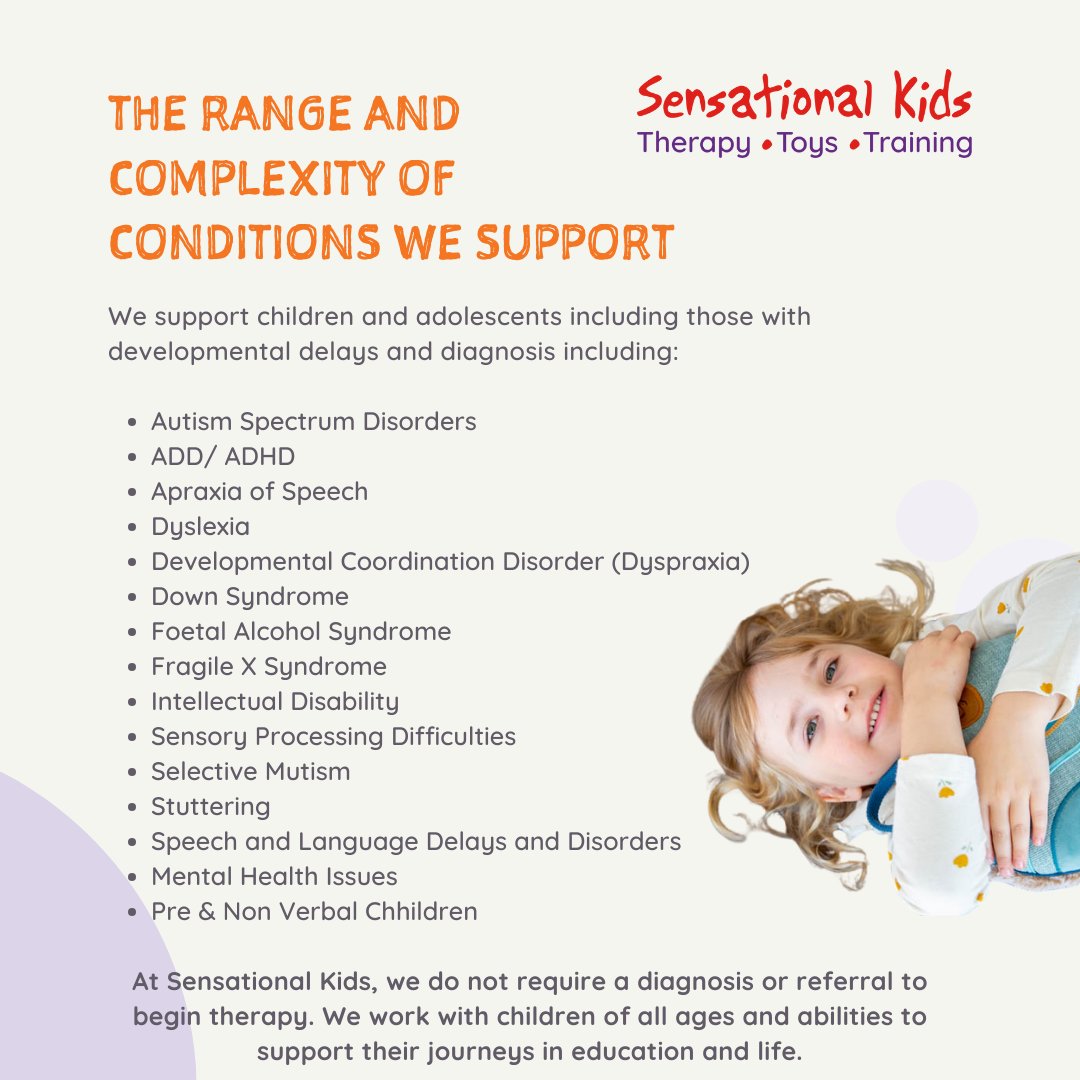 At Sensational Kids, we do not require a diagnosis or referral to begin therapy. We work with children of all ages and abilities to support their journeys in education and life. Find out more here: sensationalkids.ie