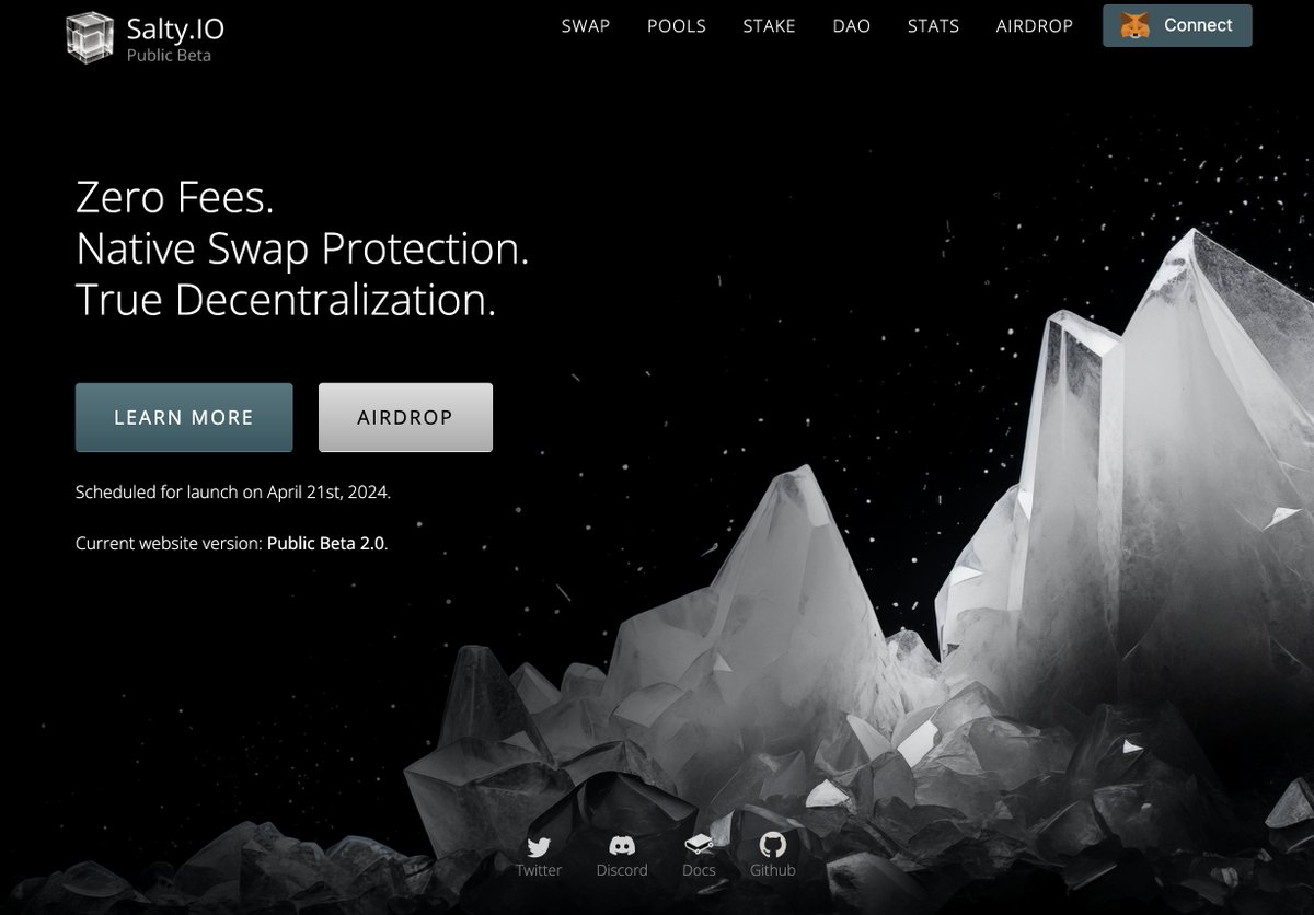 🚀 Over 1500 users have joined the Salty Public Beta! 

➡️ Dive into our production-ready testnet today at beta.salty.io !

👇 Quick FAQ on the Public Beta below: