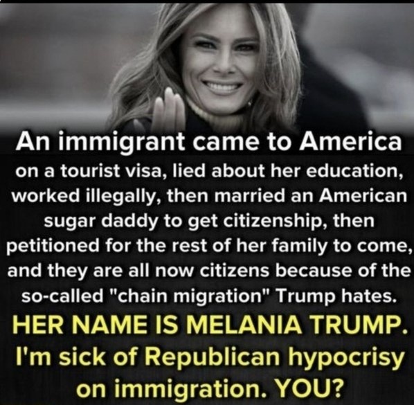 . Hey MAGAts and Trumpsters, just a friendly reminder . . . ... THIS is Melania Trump ! 💠 🧐 💠