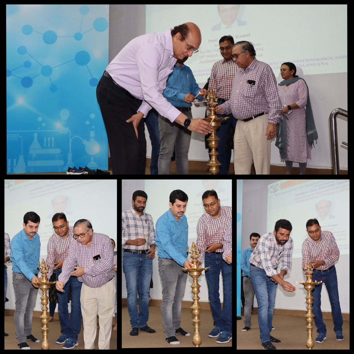 NIPERHyd's tweet image. Glimpses of Valedictory and Certificate Award 📜🏅 Ceremony of Faculty Development Programme "Workshop on Animal Cell Culture Techniques" Organized by Department of Biological Sciences, NIPER Hyderabad.
@Pharmadept #ftp #facultydevelopmentprogram #tscost