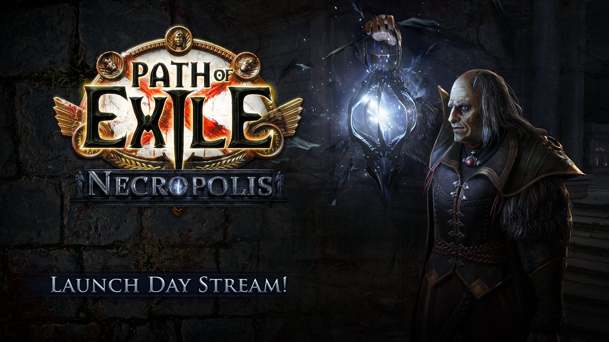 Path of exile expansion NECROPOLIS is dropping later tonight, will be playing on launch tonight around 21:00 CET twitch.tv/singsing! #ad #pathofexile