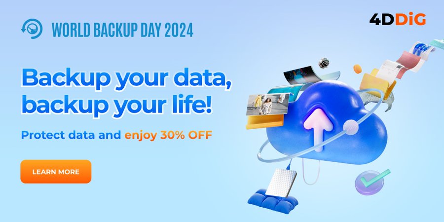 🔒31 Mart Dünya Yedekleme Günü!

🪄Değerli anılarınızı korumak için verilerinizi düzenli olarak yedeklemeyi alışkanlık haline getirin~!

🖥️ Verilerinizi koruyun ve limitsiz %30 indirim kazanın 🧐.

Etkinlik sayfası: cutt.ly/8w3swt7R