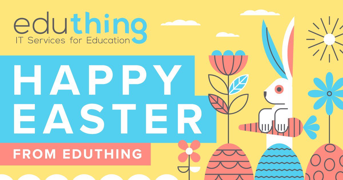 Happy Easter! Wishing you all a lovely long weekend 😊 Team eduthing x