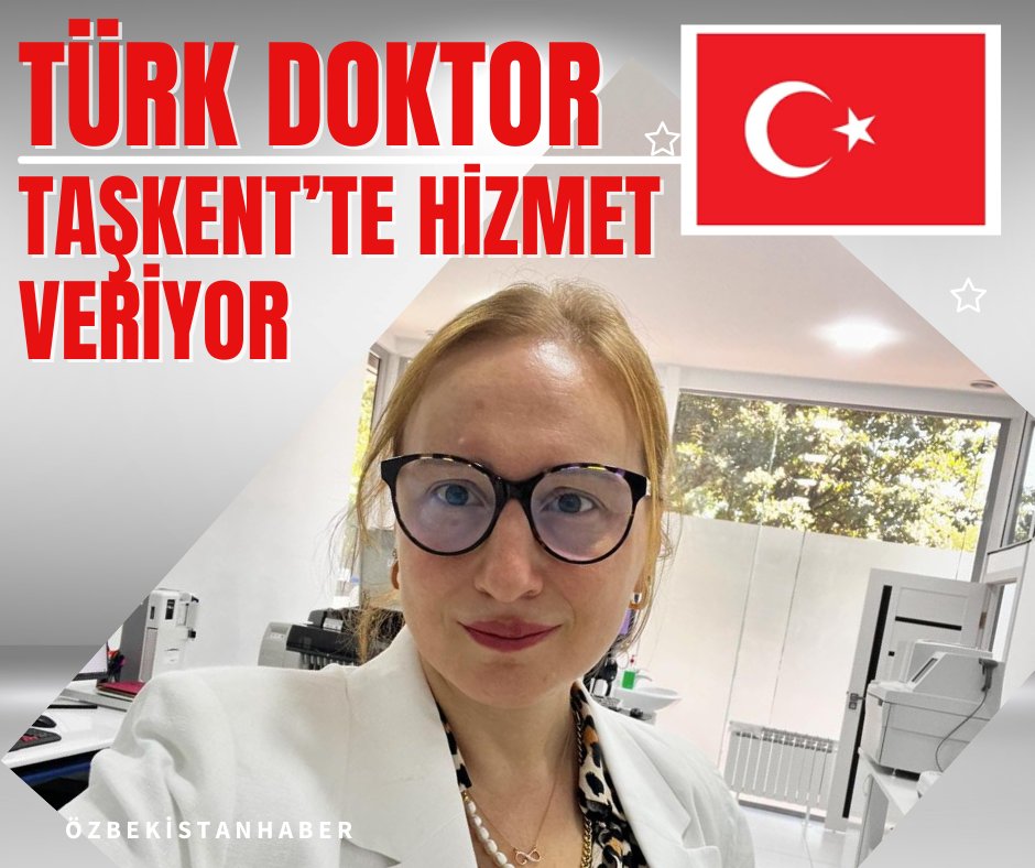 📷 Taşkent'te Türk doktorlar, sağlık alanında başarılı çalışmalarına devam ediyor. 📷 Diamed Klinik'te görev yapan Türk doktor Dr. Duygu Bilal Bilgin, özellikle çocuk sağlığı alanında önemli bir hizmet sunuyor. Ayrıntılar Facebook sayfamızda