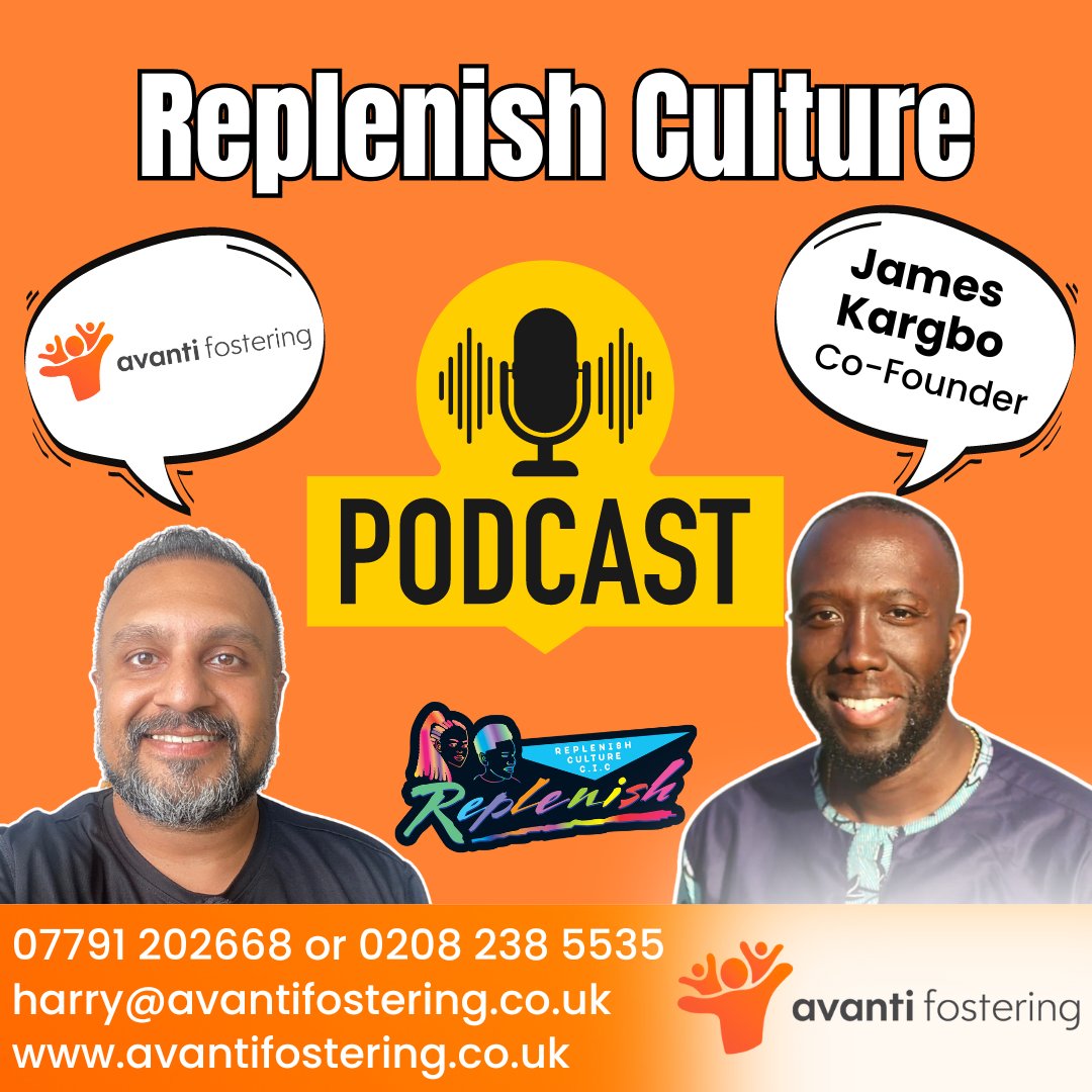Thank you so much to James Kargbo of Replenish Culture @replenish_culture for taking the time to talk about the Replenish Culture Boxes. Please visit: 

youtube.com/watch?v=-aO0ER…

or: youtube.com/@avantifosteri…

#avantifostering #replenishculture #identity #makeachange #fostering