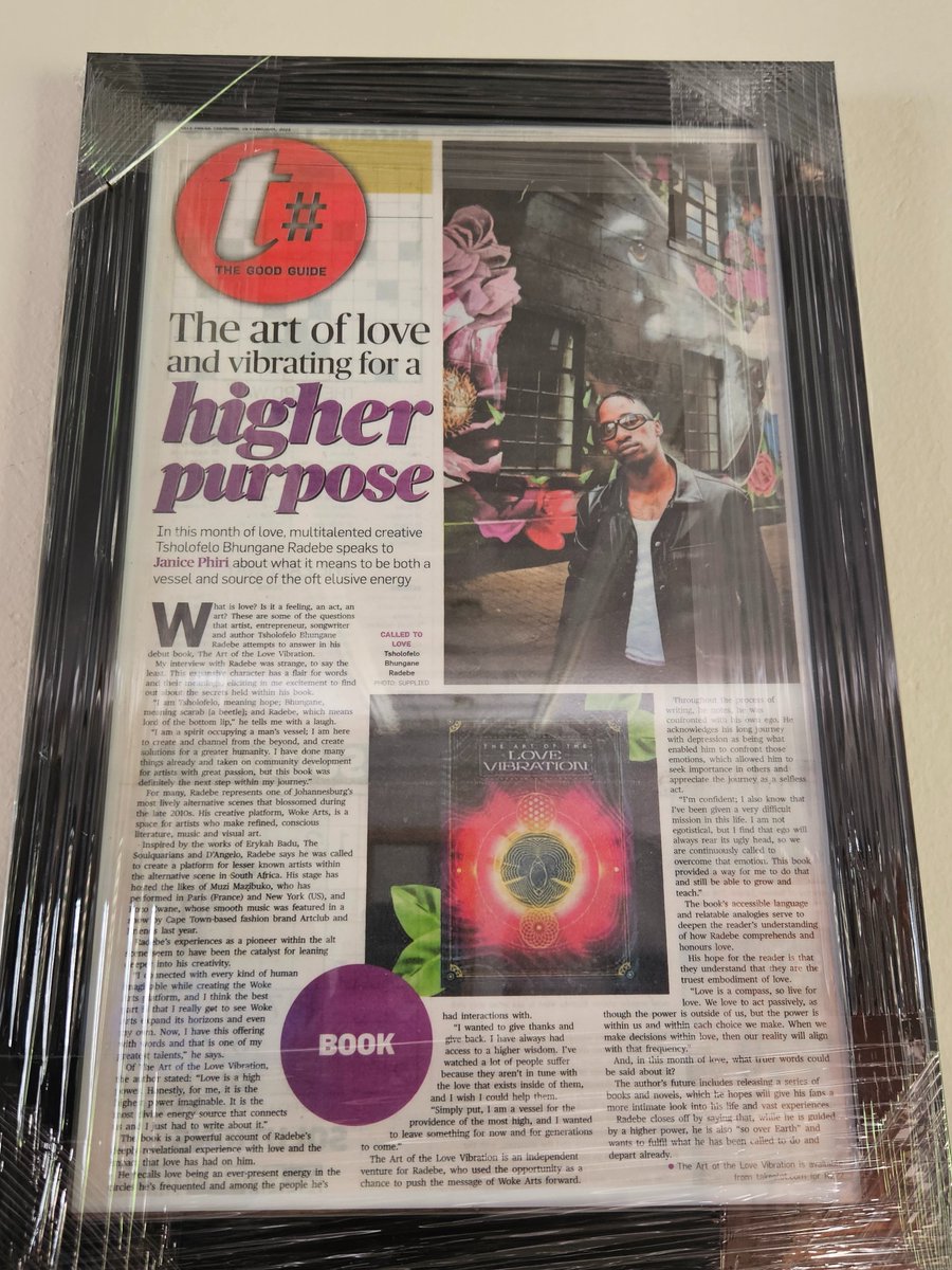 Finally framed this article by the legendary journalist <a href="/WhyMwanji/">wndrkd.</a>

A legend who has left documented evidence of our creative Renaissance. 

Love and appreciation always 🫱🏾‍🫲🏽🌍❤️