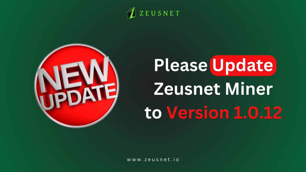 We're excited to announce that Zeusnet Miner application version 1.0.12 is now available on Playstore! 🔥 Kindly update your application to enjoy the latest features and improvements, as maintenance is complete. 📲 Update link play.google.com/store/apps/det… Happy mining! ⛏ #ZNTcoin