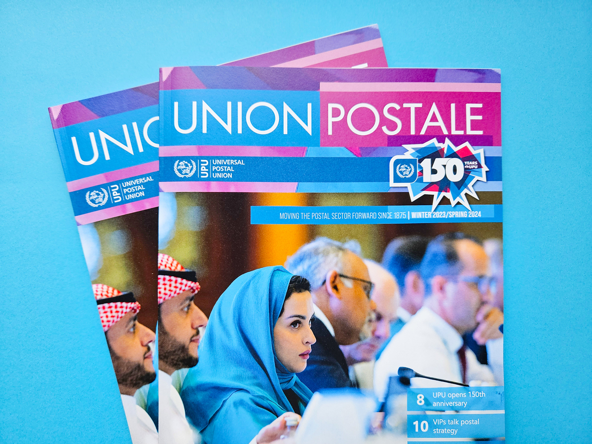 Already got the latest updates about the work of UPU & the global postal sector through the UPU’s flagship #magazine #UnionPostale? Not yet? Well, here they are👇

Access the first #UPU150 anniversary issue of the magazine online for free👉bit.ly/3Tmn3G6