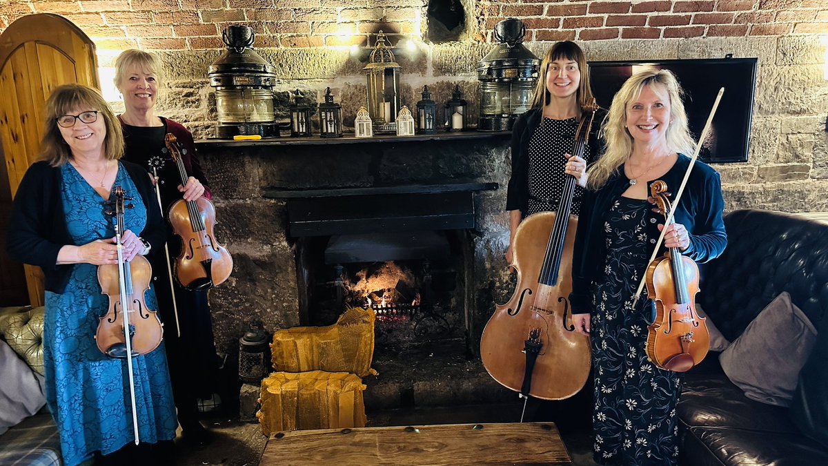 The Classical Strings Quartet played for a fabulous wedding yesterday at @Polhawnfort I created a special arrangement of ‘Whatever’ by Oasis for our lovely bride to make her entry 🥰🎻
#weddinginspiration #cornwallwedding