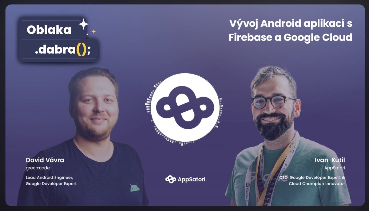 Ivan Kutil | @codeas.bsky.social (@codeas) on Twitter photo 🆕 technologický podcast #Oblakadabra od <a href="/appsatori/">AppSatori ☁️</a> - o cloudu, Google, AI/ML
1. díl s GDE <a href="/vavradav/">David Vávra</a> o startupu Settle Up, #GoogleCloud, #Firebase a vývoji pro Android.
📺 YouTube youtu.be/3g2P_Gcrkmc
🎧 Spotify
open.spotify.com/show/65xcol0eR…
🍏 Apple podcasts.apple.com/us/podcast/obl… 🆕 technologický podcast #Oblakadabra od <a href="/appsatori/">AppSatori ☁️</a> - o cloudu, Google, AI/ML
1. díl s GDE <a href="/vavradav/">David Vávra</a> o startupu Settle Up, #GoogleCloud, #Firebase a vývoji pro Android.
📺 YouTube youtu.be/3g2P_Gcrkmc
🎧 Spotify
open.spotify.com/show/65xcol0eR…
🍏 Apple podcasts.apple.com/us/podcast/obl…